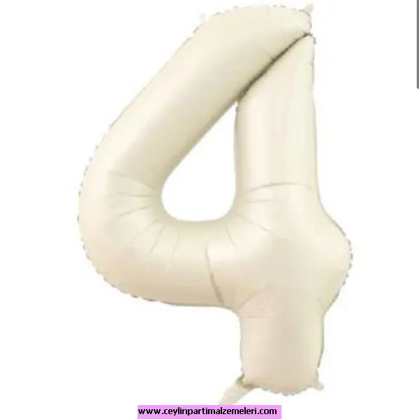 4 Rakam Kum Beji Folyo Balon